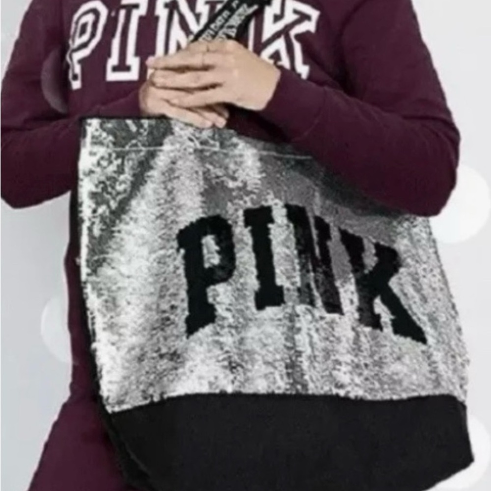 PINK Victoria's Secret Sequin Tote Bag